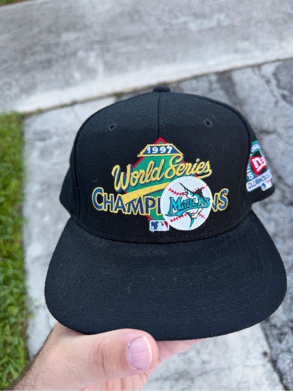 New Era Black Miami Marlins 1997 World Series Champions Hat